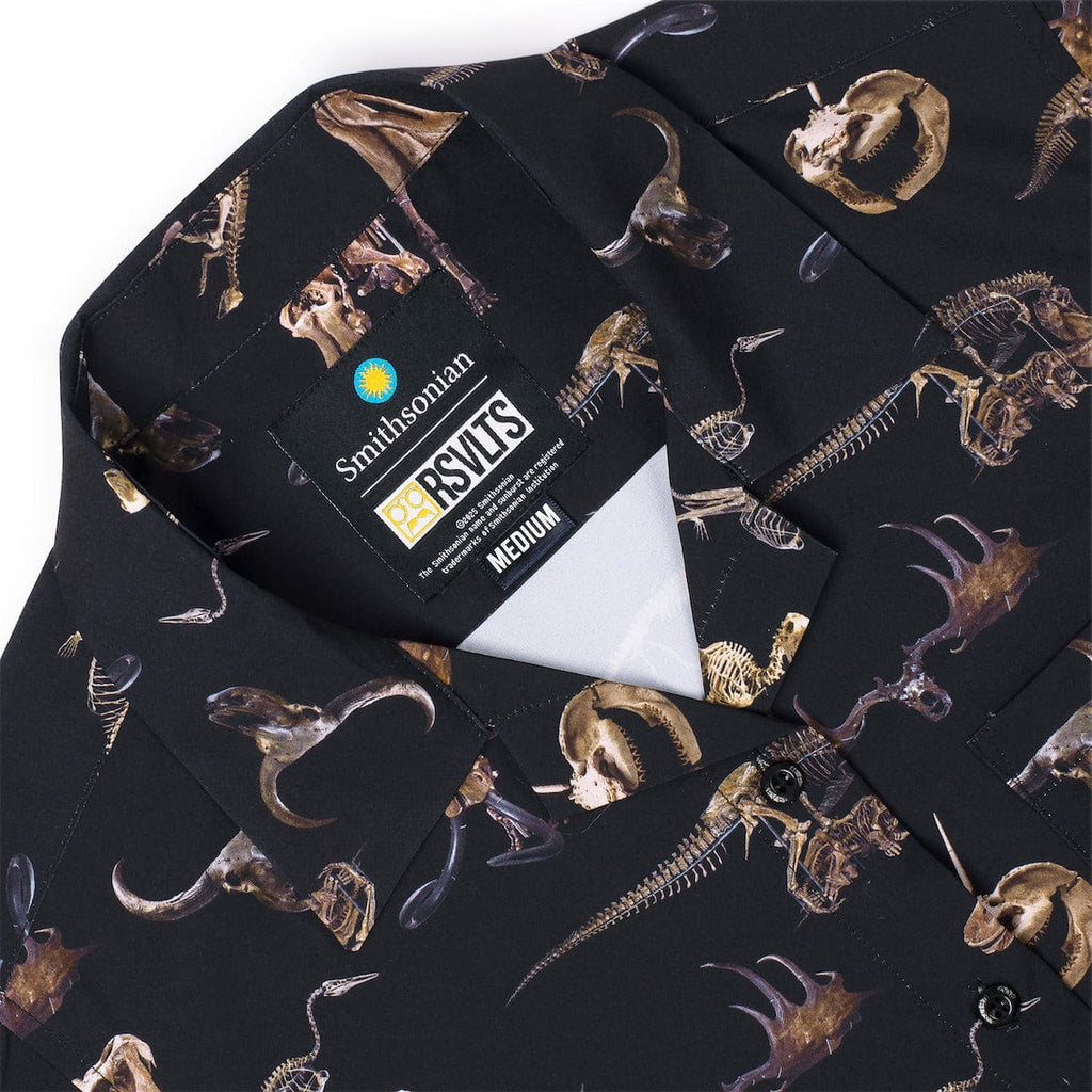 RSVLTS Excavating History Women's KUNUFLEX Short Sleeve Shirt in Black — detail 5