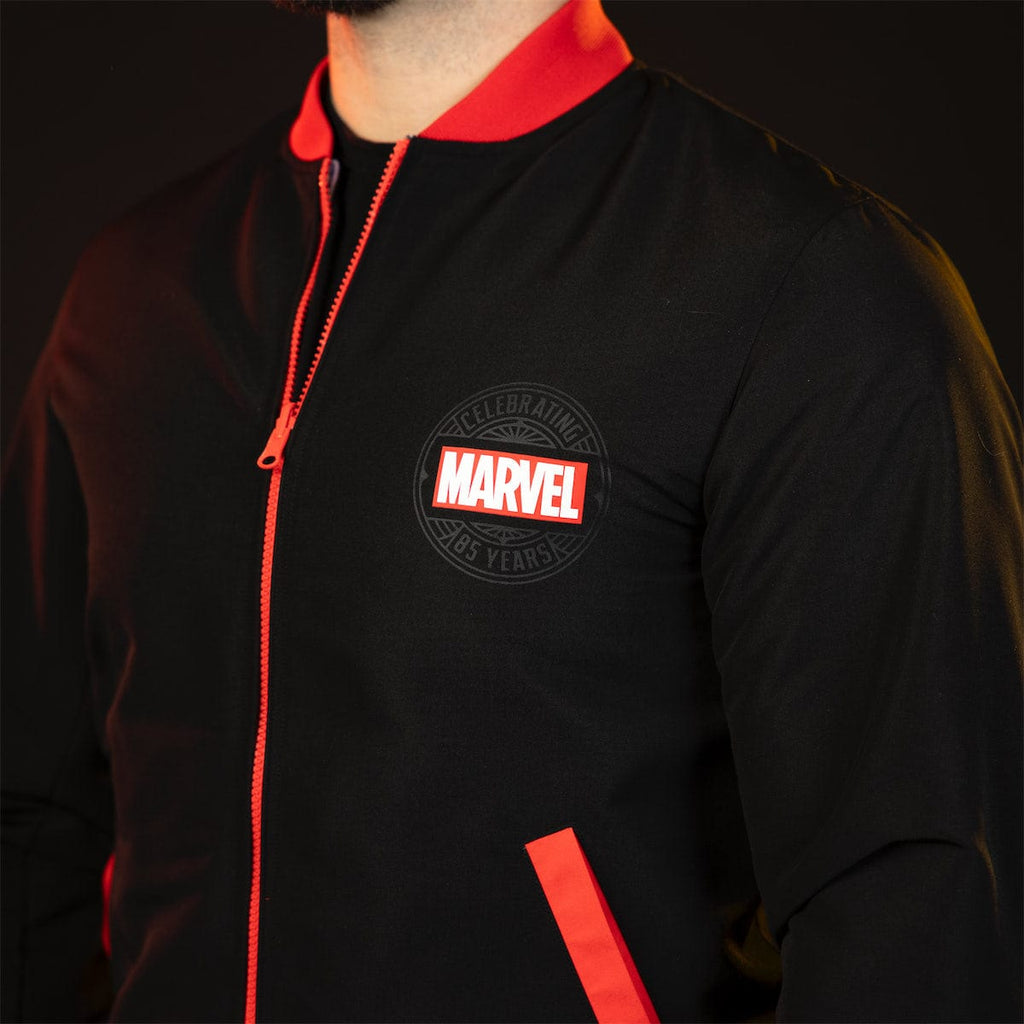 RSVLTS Est. 1939 Reversible Bomber Jacket in Black — detail 4