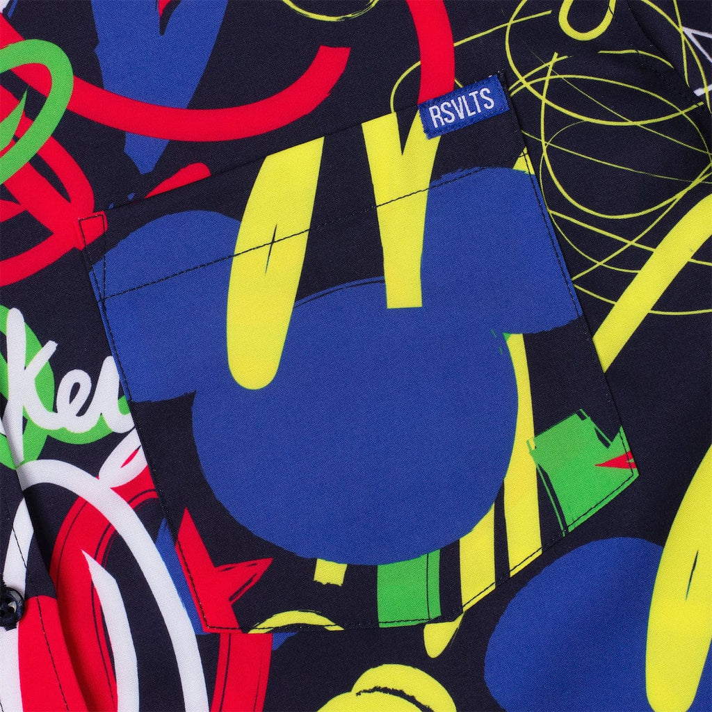 RSVLTS Outside the Lines KUNUFLEX Short Sleeve Shirt in Multicolor — detail 6