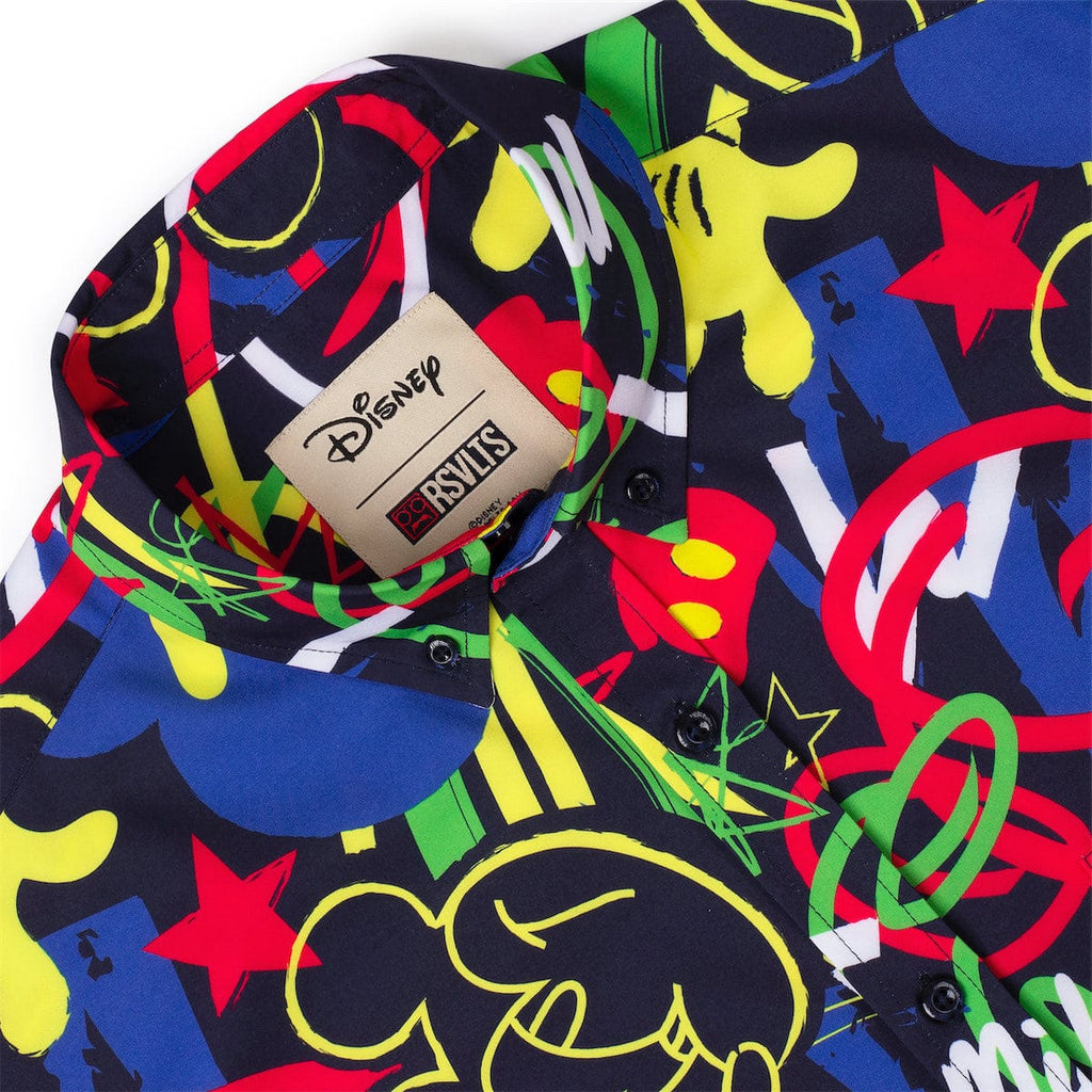 RSVLTS Outside the Lines KUNUFLEX Short Sleeve Shirt in Multicolor — detail 9