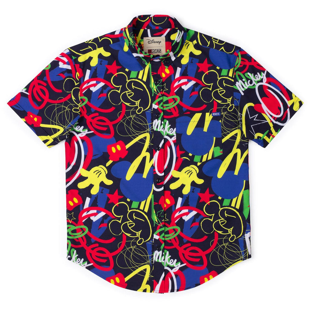 RSVLTS Outside the Lines KUNUFLEX Short Sleeve Shirt in Multicolor — detail 8