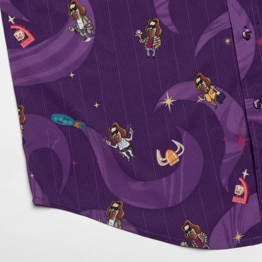 RSVLTS Living the Dream KUNUFLEX Short Sleeve Shirt in Purple — detail 5