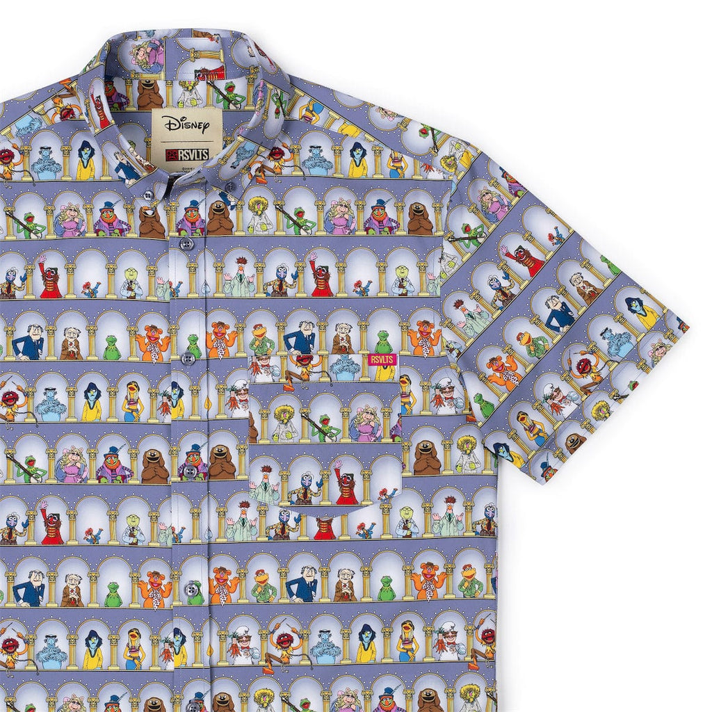 RSVLTS Light the Lights KUNUFLEX Short Sleeve Shirt in Gray — detail 5