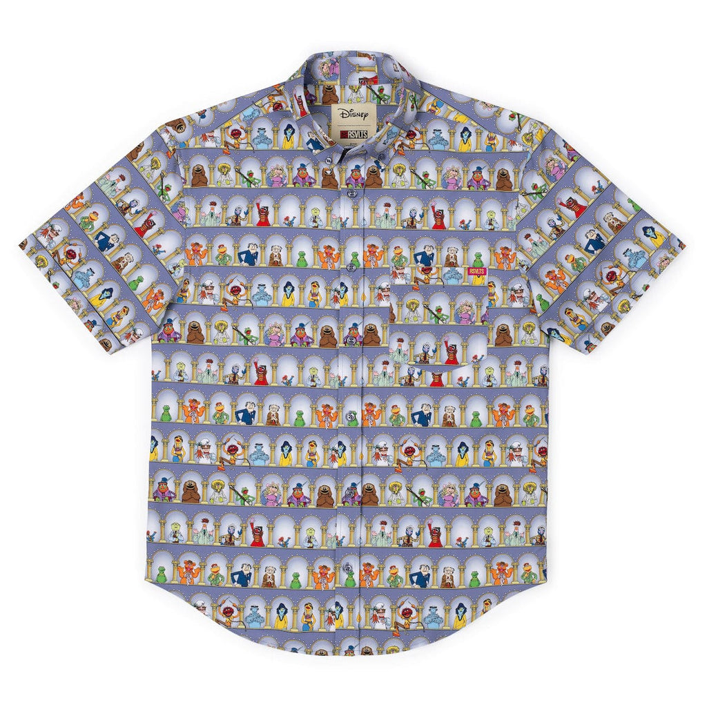 RSVLTS Light the Lights KUNUFLEX Short Sleeve Shirt in Gray — detail 9