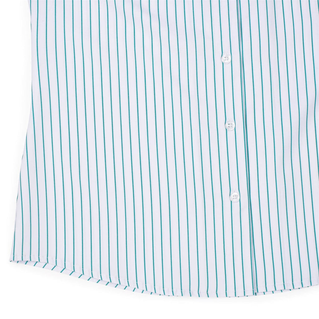 RSVLTS Full Service Women's KUNUFLEX Short Sleeve Shirt in Blue — detail 7