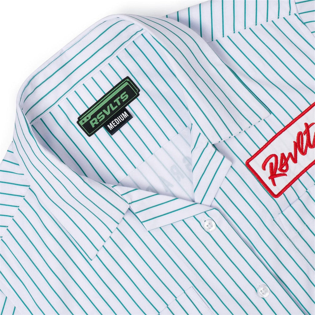 RSVLTS Full Service Women's KUNUFLEX Short Sleeve Shirt in Blue — detail 6