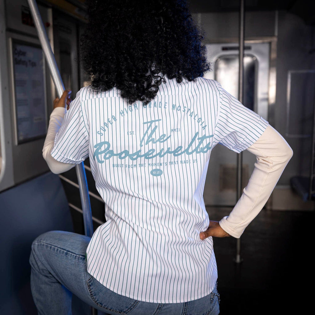 RSVLTS Full Service Women's KUNUFLEX Short Sleeve Shirt in Blue — detail 4