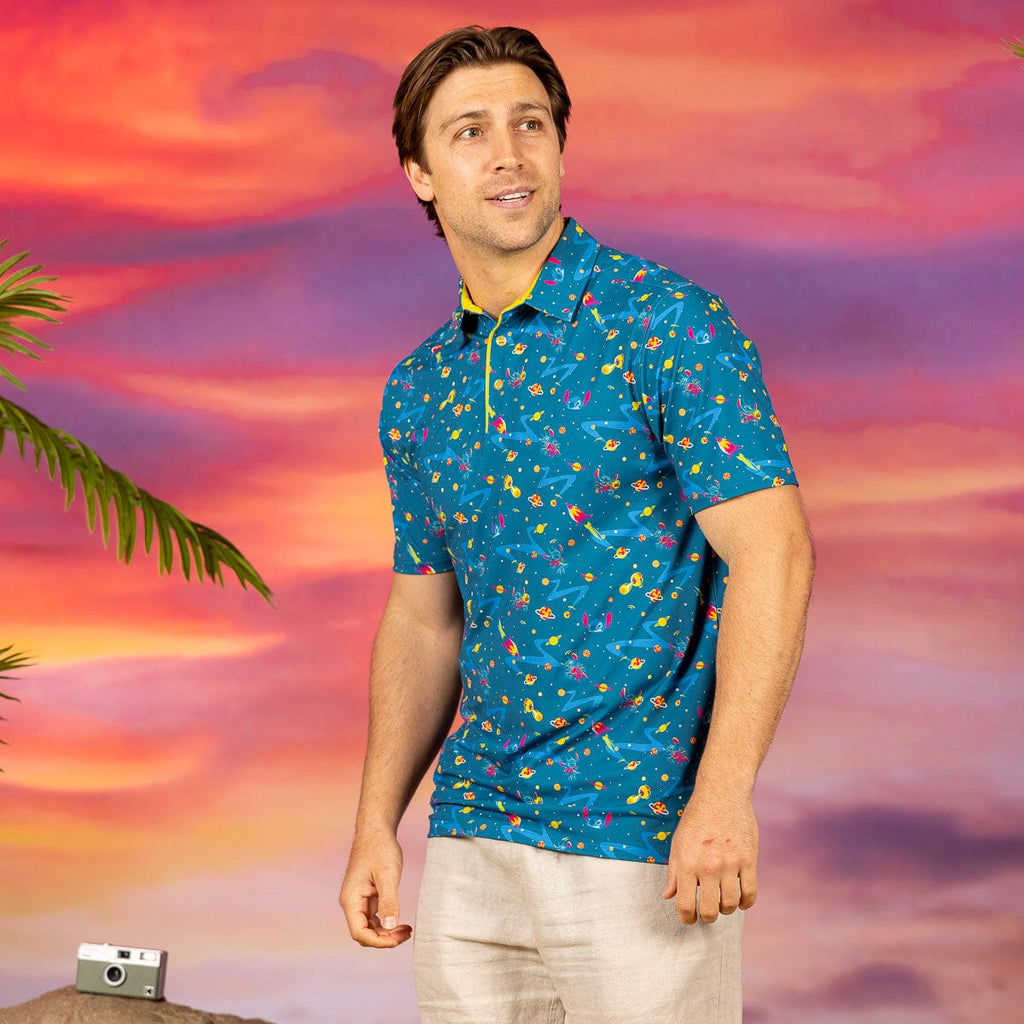 RSVLTS Deep (Space) Trouble All-Day Polo in Blue — detail 6