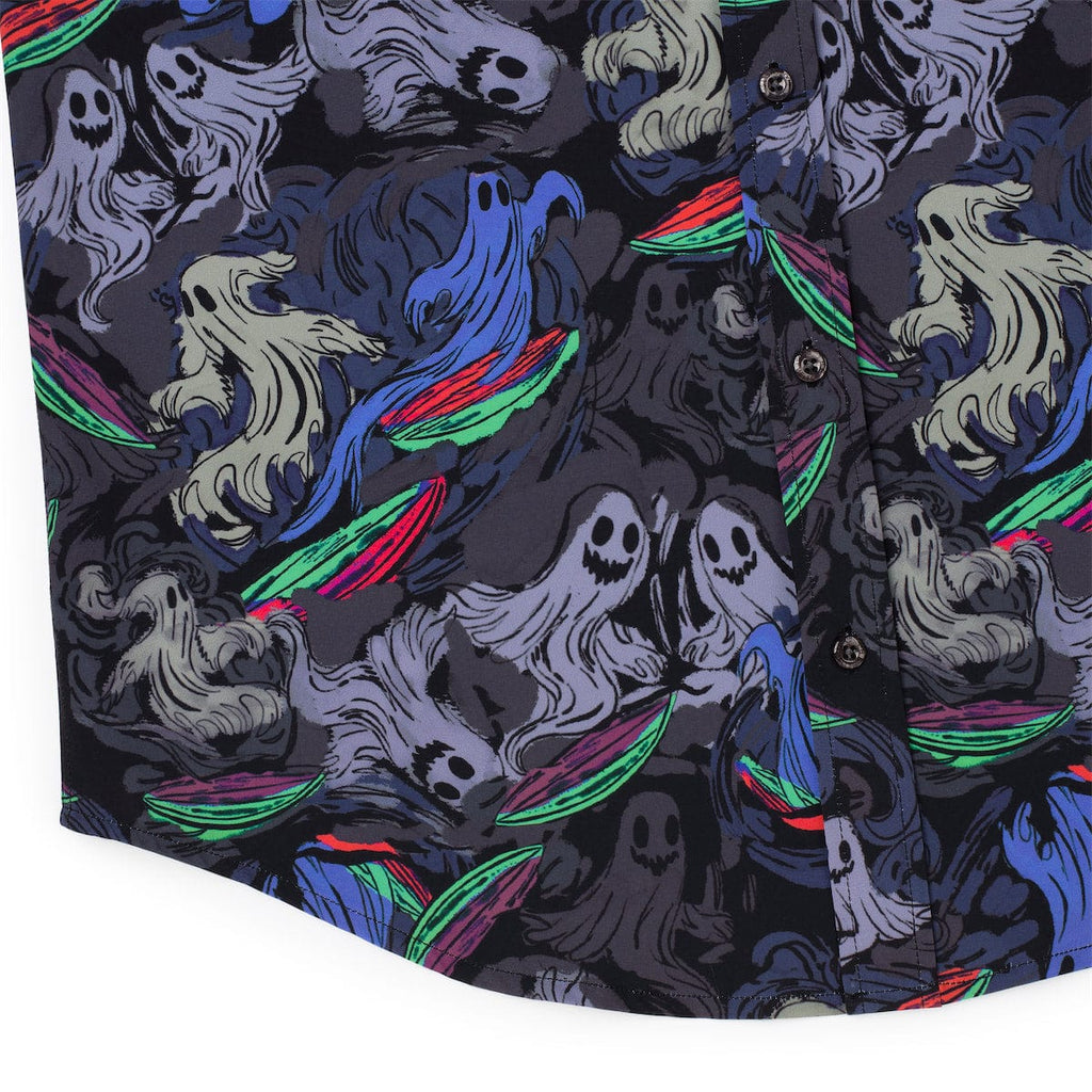 RSVLTS The Dead Shred KUNUFLEX Short Sleeve Shirt in Black — detail 7