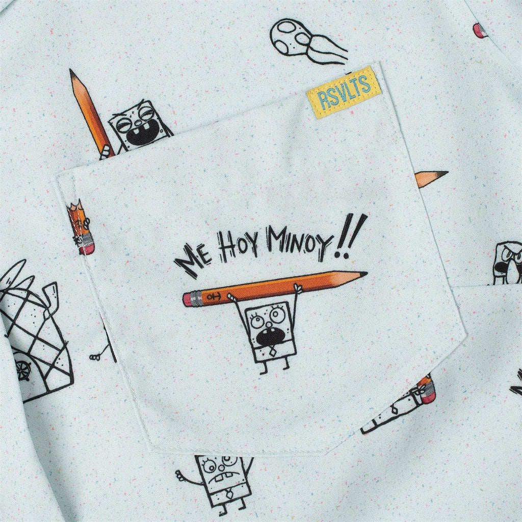 RSVLTS Me Hoy Minoy!! Women's KUNUFLEX Short Sleeve Shirt in Blue — detail 5