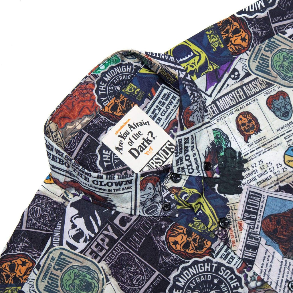 RSVLTS Clippings KUNUFLEX Short Sleeve Shirt in Gray — detail 4