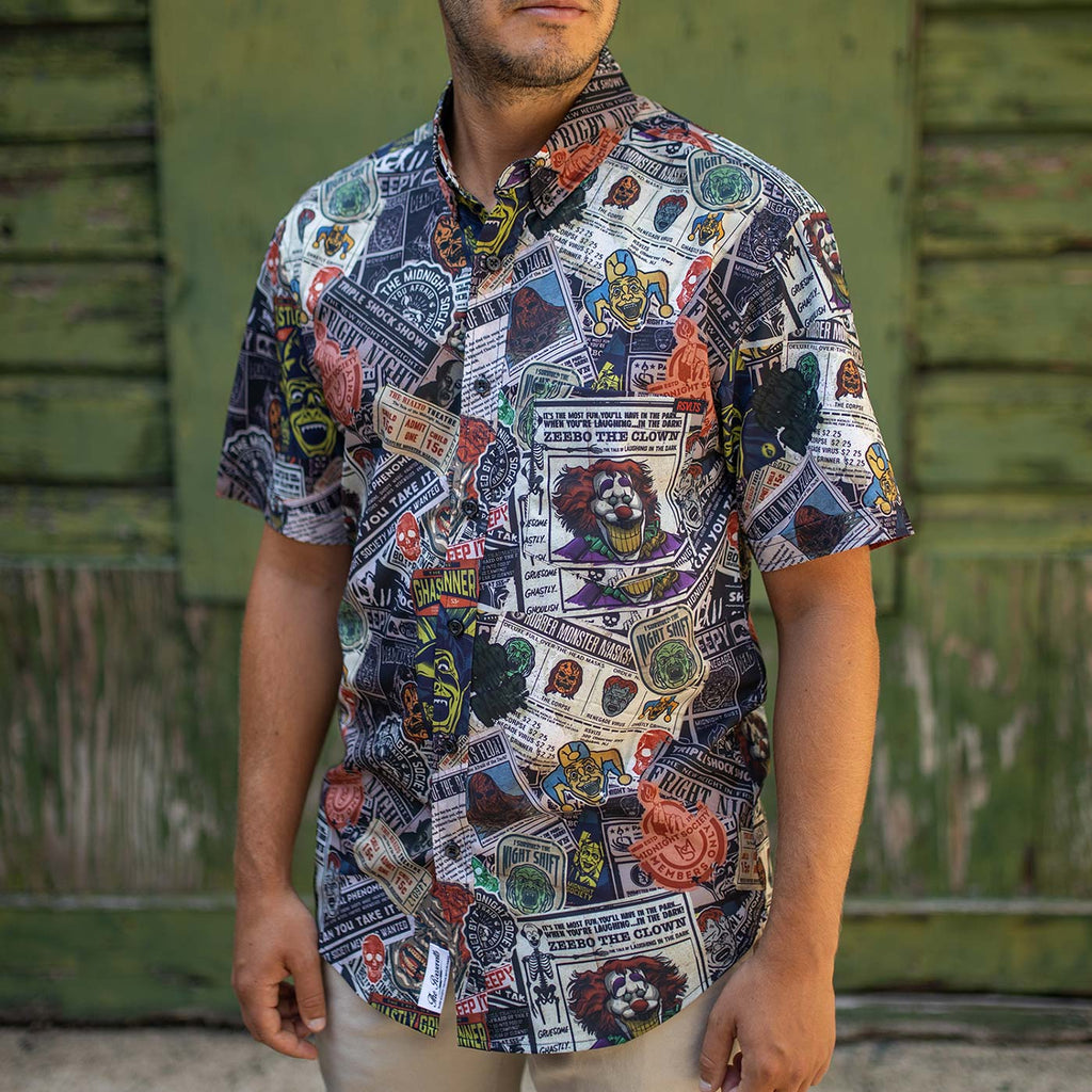 RSVLTS Clippings KUNUFLEX Short Sleeve Shirt in Gray — detail 5