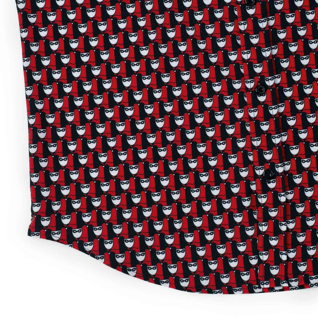 RSVLTS Lil Quinns KUNUFLEX Short Sleeve Shirt in Red — detail 6