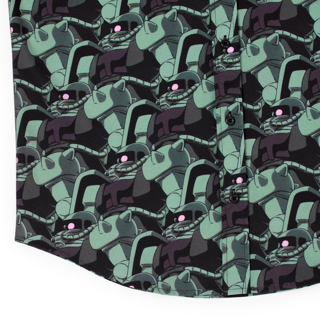 RSVLTS Zaku KUNUFLEX Short Sleeve Shirt in Green — detail 5