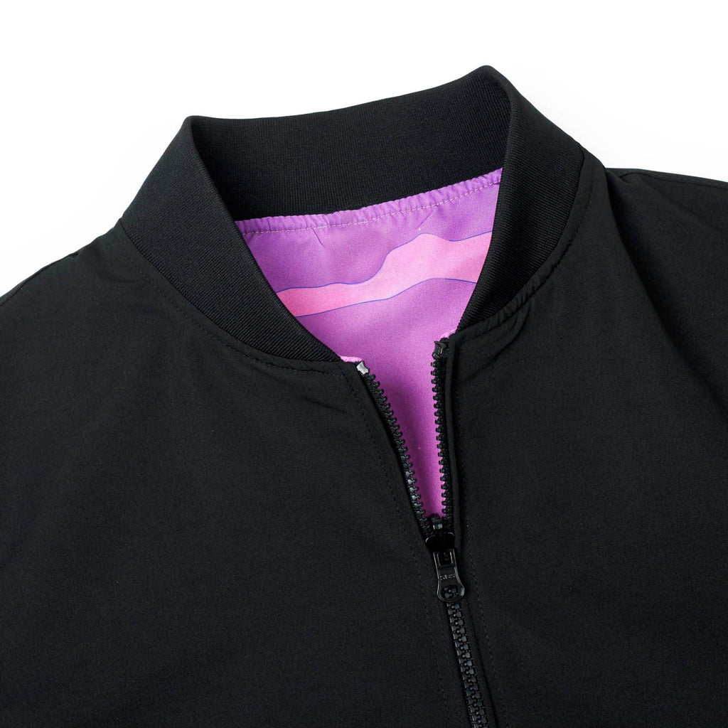 RSVLTS Vintage Vice Reversible Bomber Jacket in Black — detail 4