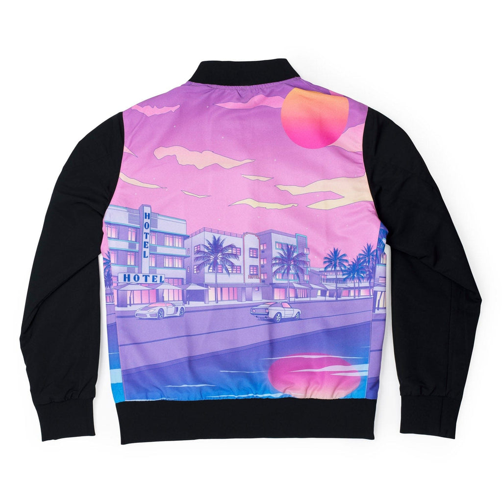 RSVLTS Vintage Vice Reversible Bomber Jacket in Black — detail 7