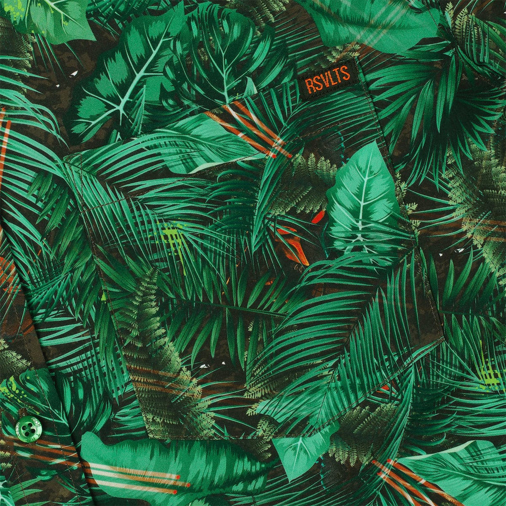 RSVLTS I See You KUNUFLEX Short Sleeve Shirt in Green — detail 3