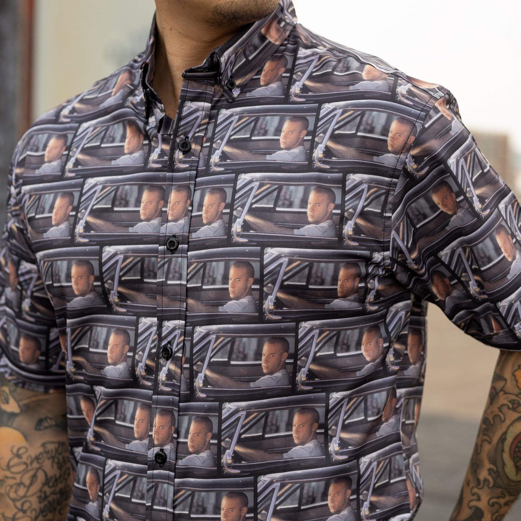 RSVLTS 10-Second Shirt KUNUFLEX Short Sleeve Shirt in Gray — detail 5