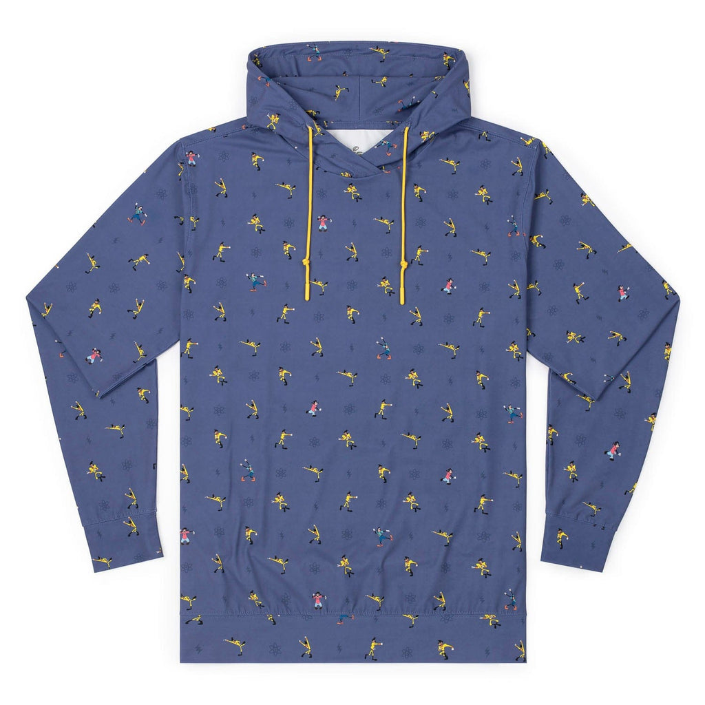RSVLTS The Perfect Cast Performance Hoodie in Purple — front view