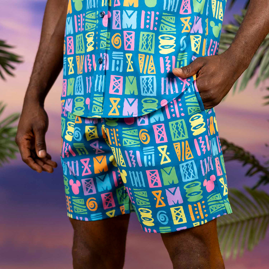 RSVLTS Mickey's Surfside Summer Hybrid Shorts in Blue — detail 3