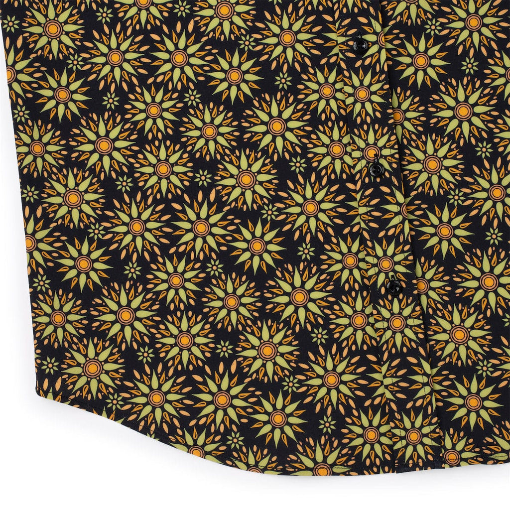 RSVLTS Solaris KUNUFLEX Short Sleeve Shirt in Black — detail 7