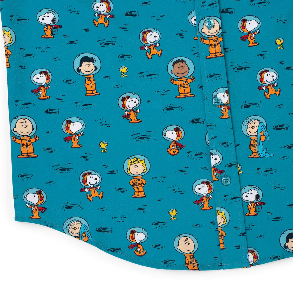 RSVLTS Astro 'Nuts KUNUFLEX Short Sleeve Shirt in Blue — detail 7