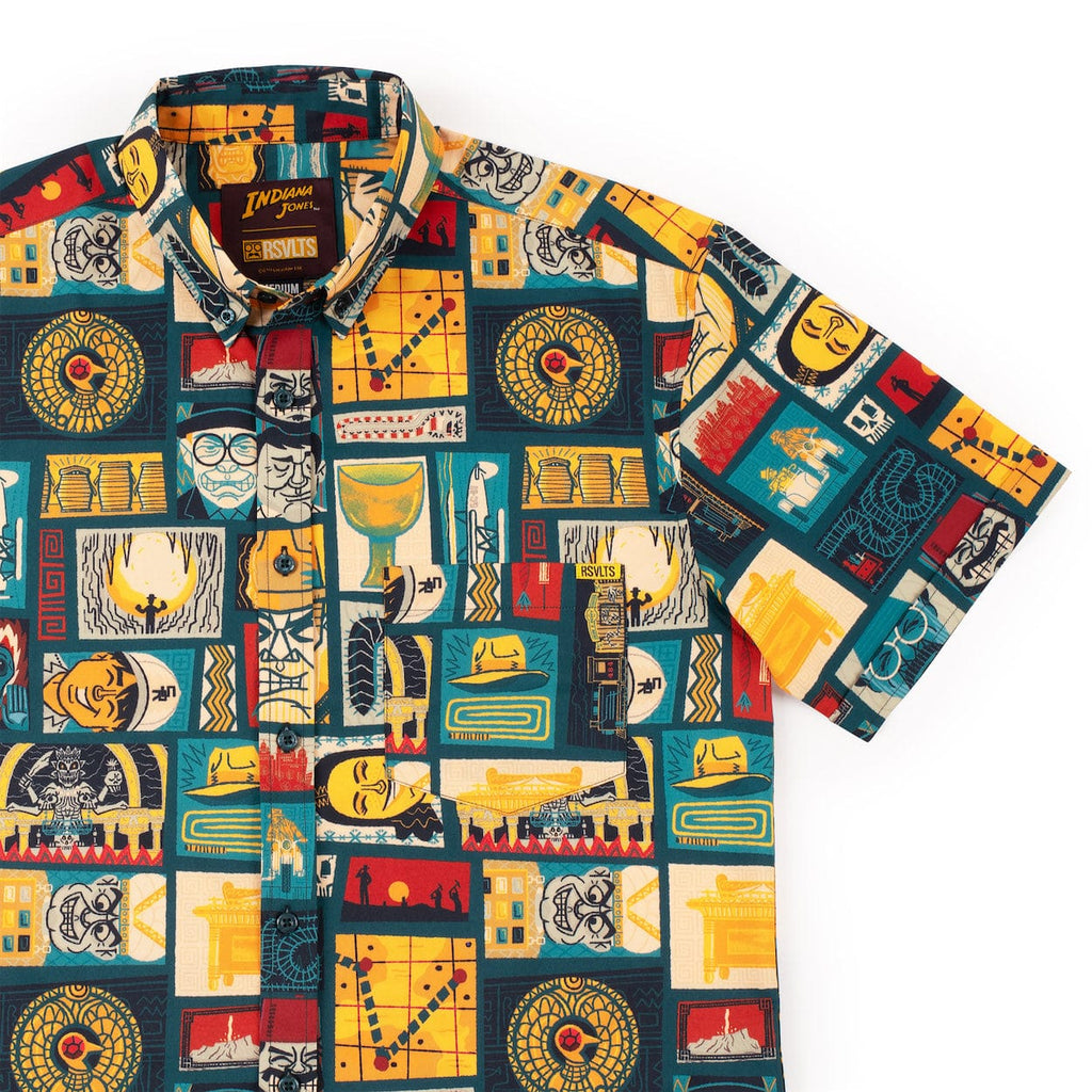 RSVLTS Tikiana Jones KUNUFLEX Short Sleeve Shirt in Multicolor — front view