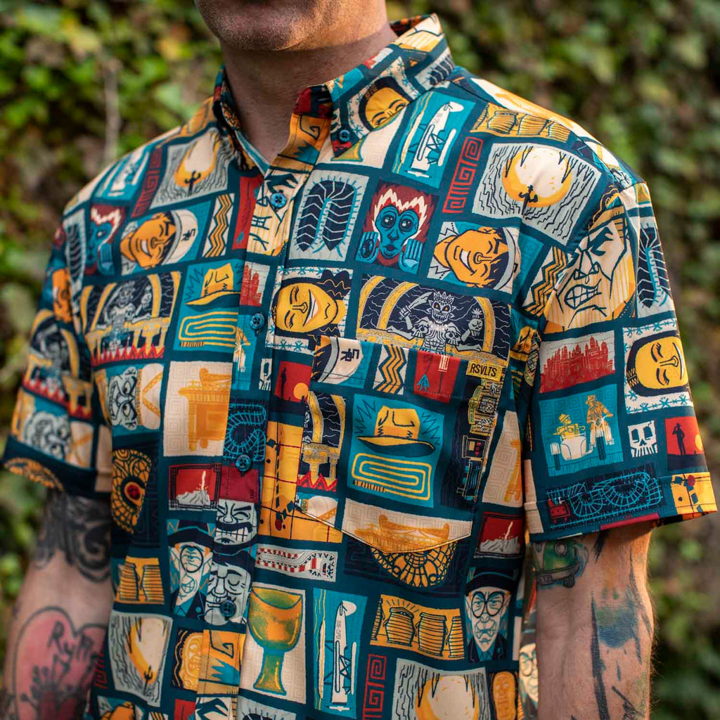 RSVLTS Tikiana Jones KUNUFLEX Short Sleeve Shirt in Multicolor — detail 4