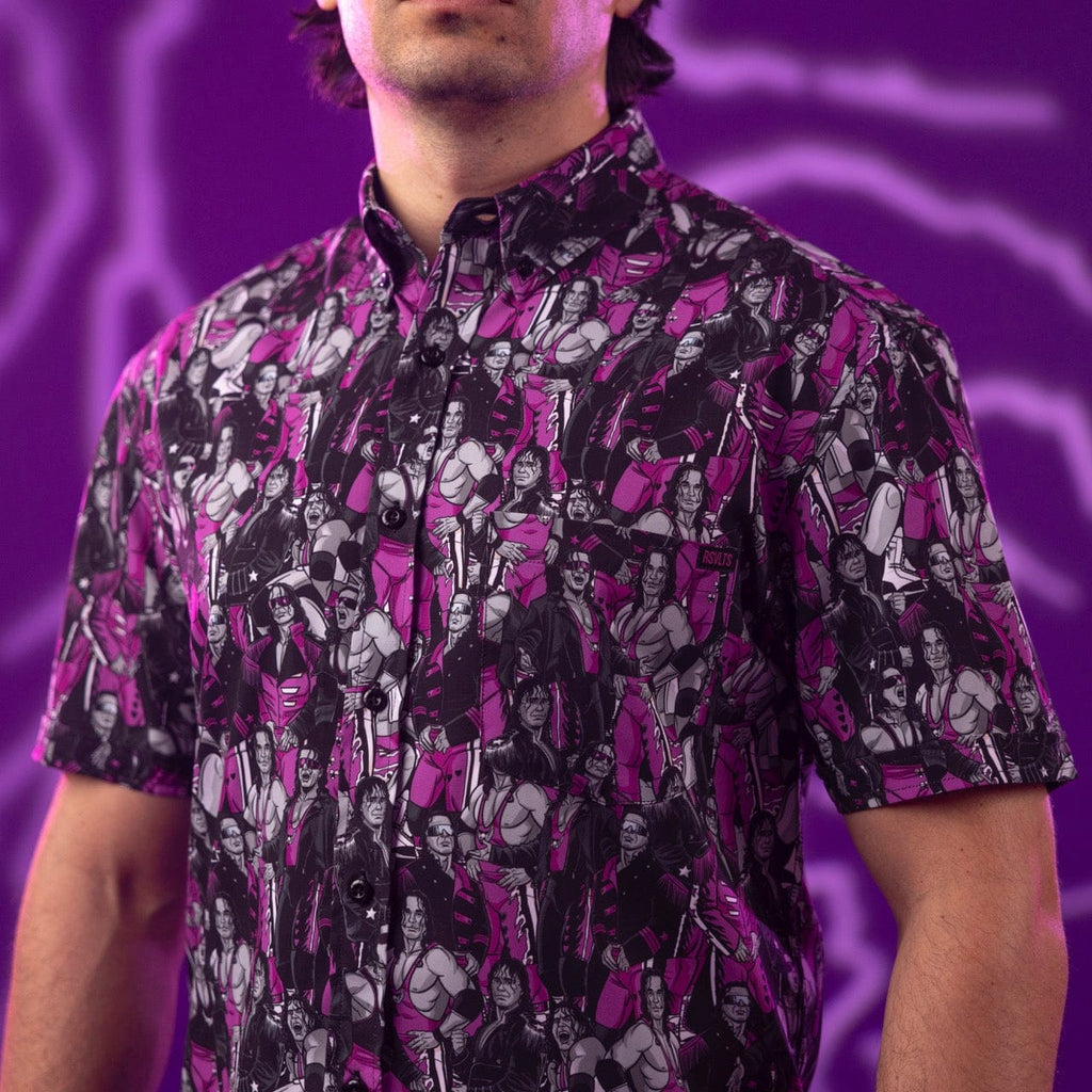 RSVLTS All Hart KUNUFLEX Short Sleeve Shirt in Black — front view