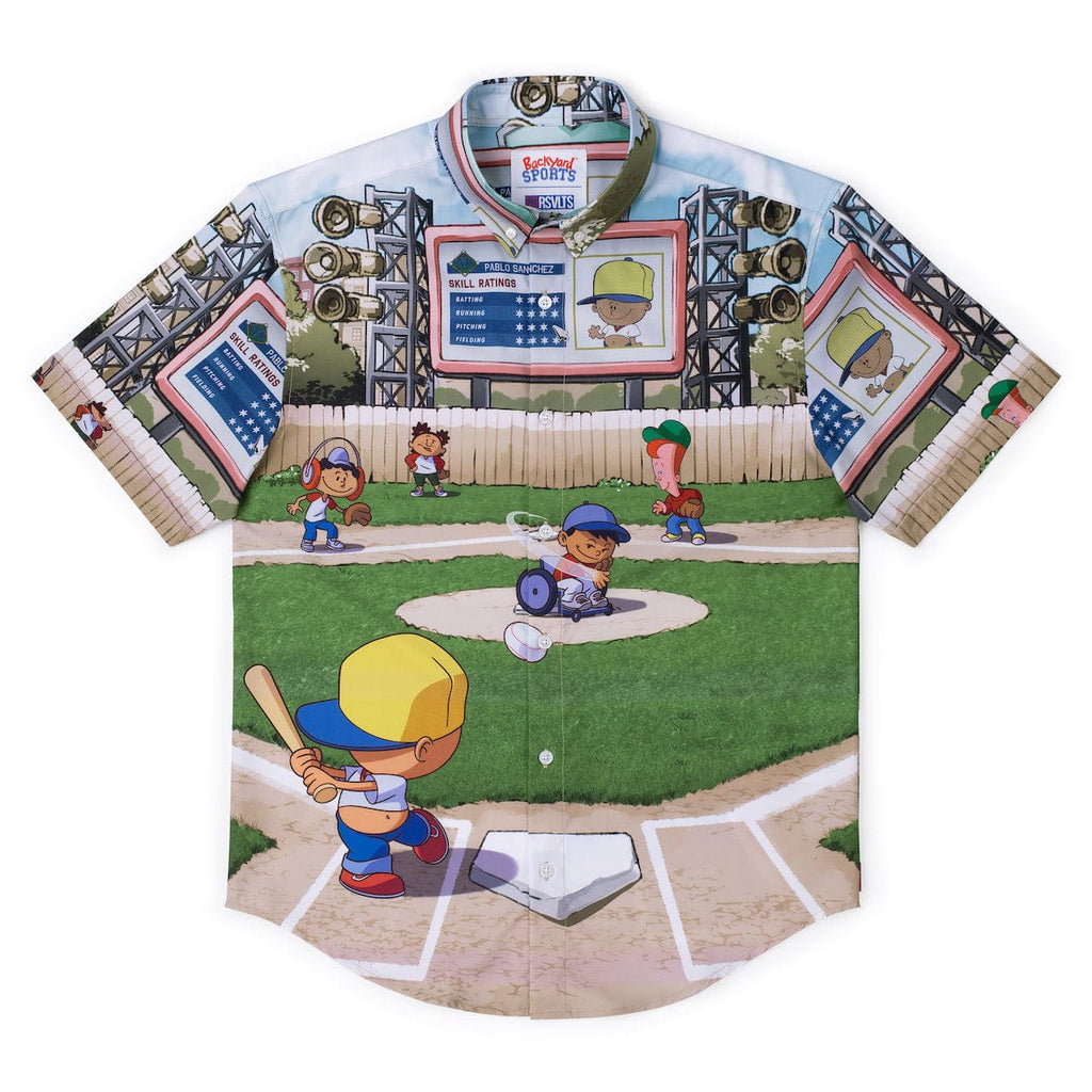 RSVLTS Squared Up KUNUFLEX Short Sleeve Shirt in Multicolor — front view