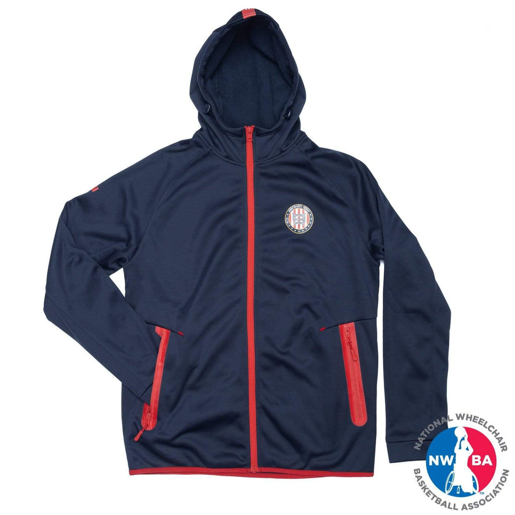 RSVLTS The Trainer Performance Jacket in Blue — front view