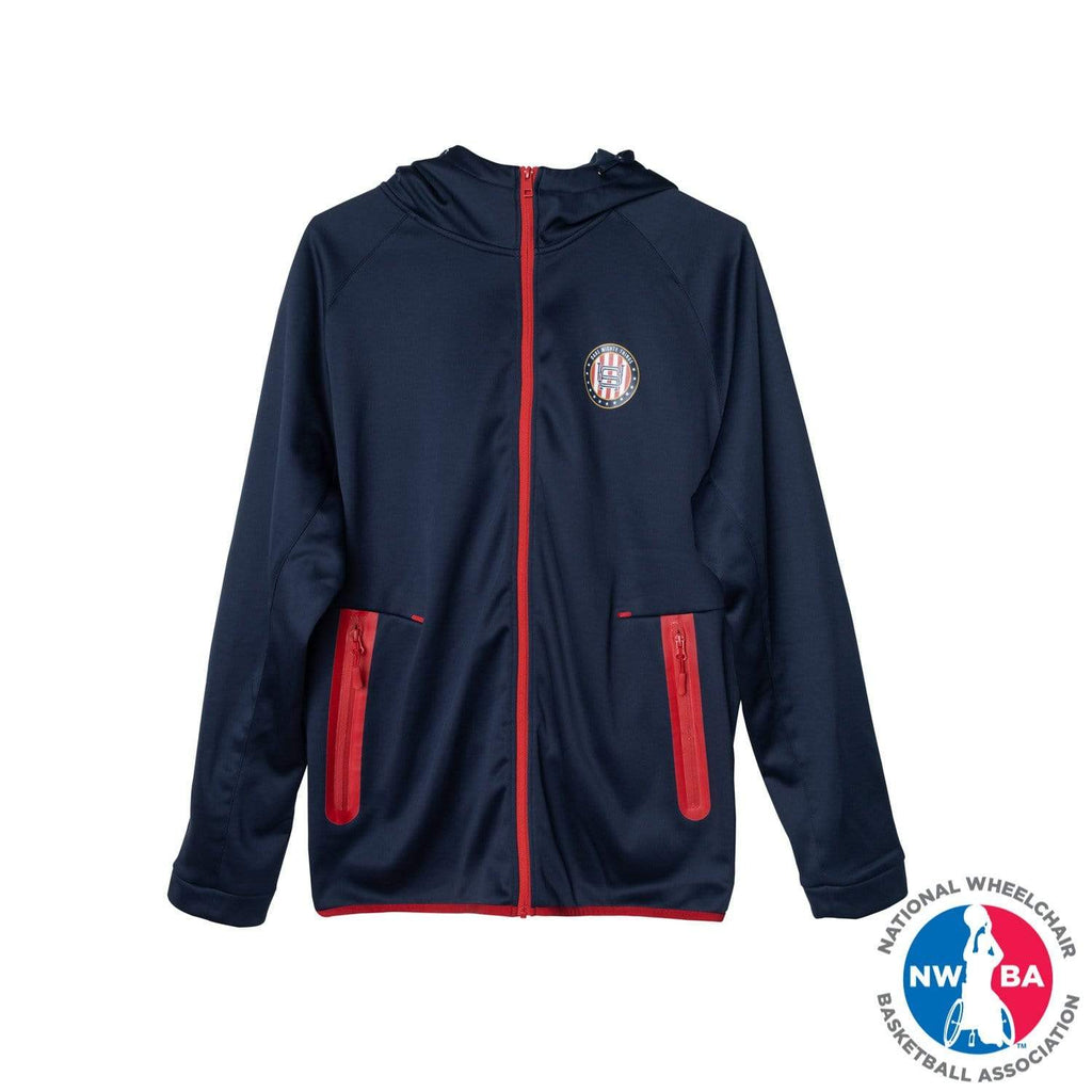 RSVLTS The Trainer Performance Jacket in Blue — detail 3