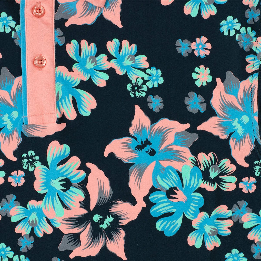 RSVLTS Midnight Bloom All-Day Polo in Black — detail 4