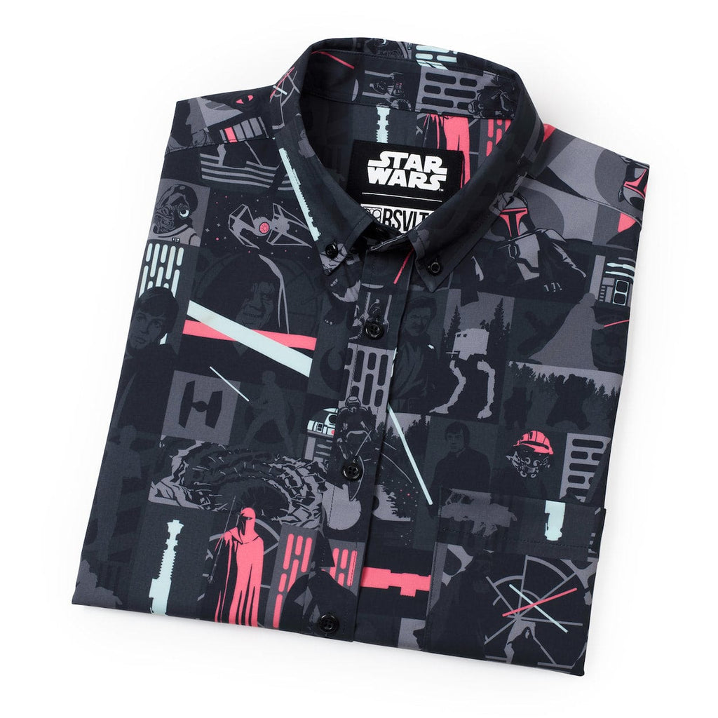 RSVLTS Trilogy’s End KUNUFLEX Short Sleeve Shirt in Black — detail 12