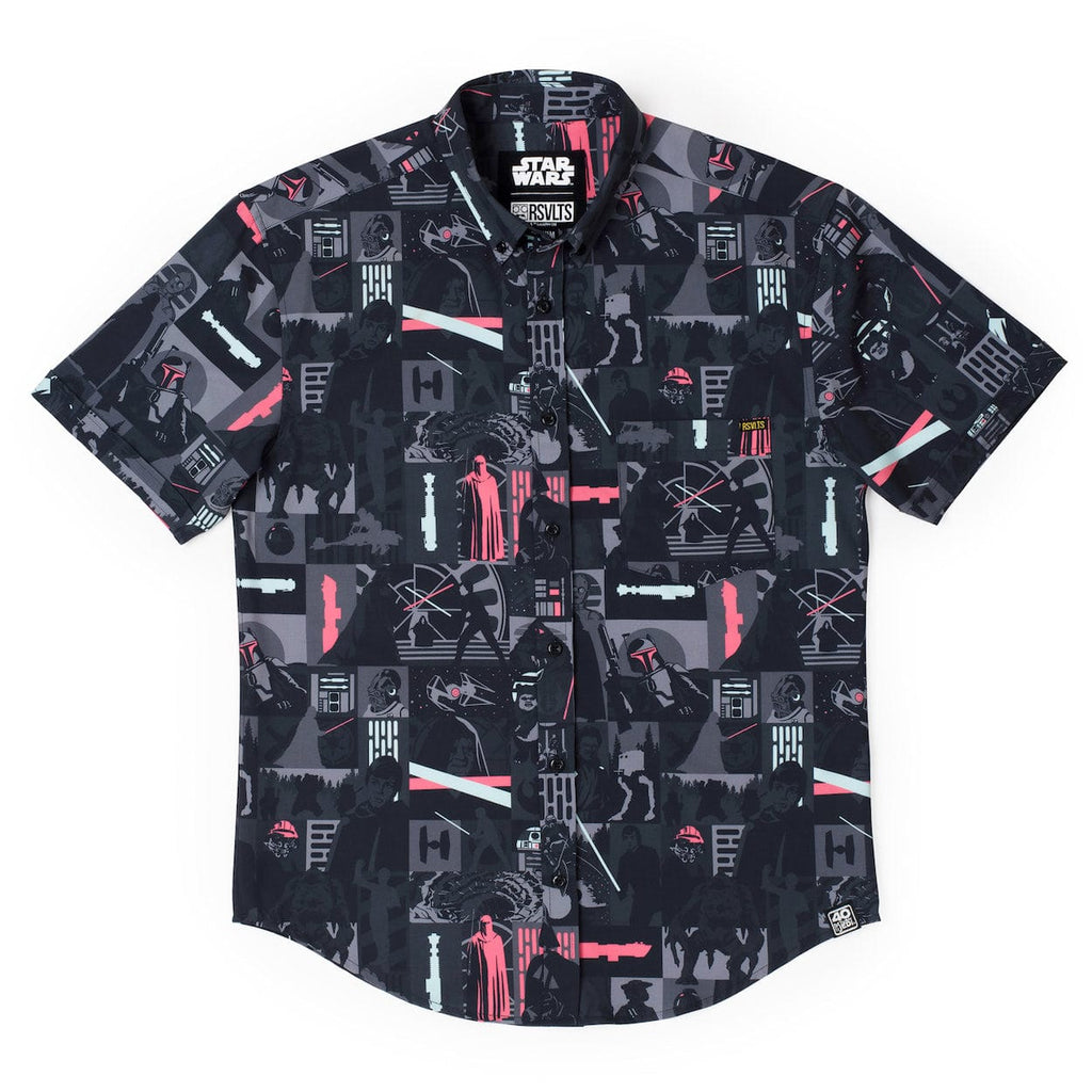 RSVLTS Trilogy’s End KUNUFLEX Short Sleeve Shirt in Black — detail 7