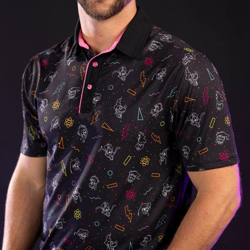RSVLTS Electric Ensemble All-Day Polo in Black — detail 3
