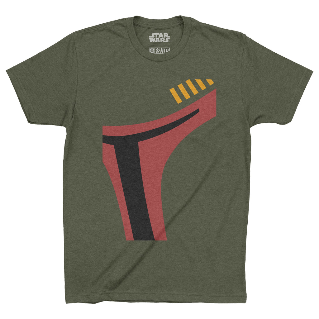 RSVLTS Boba Fett Helmet Crewneck Tee in Green — front view