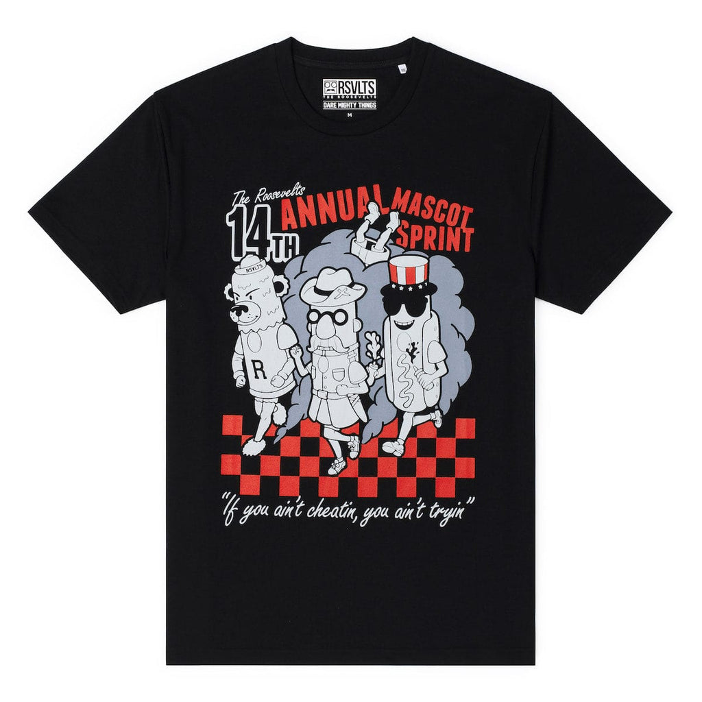 RSVLTS 14th Annual Mascot Sprint Crewneck Tee in Black — detail 2