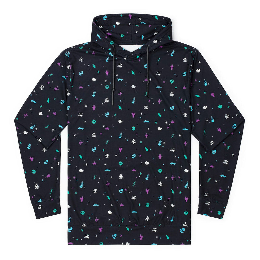 RSVLTS Terrible Trinkets Performance Hoodie in Black — front view