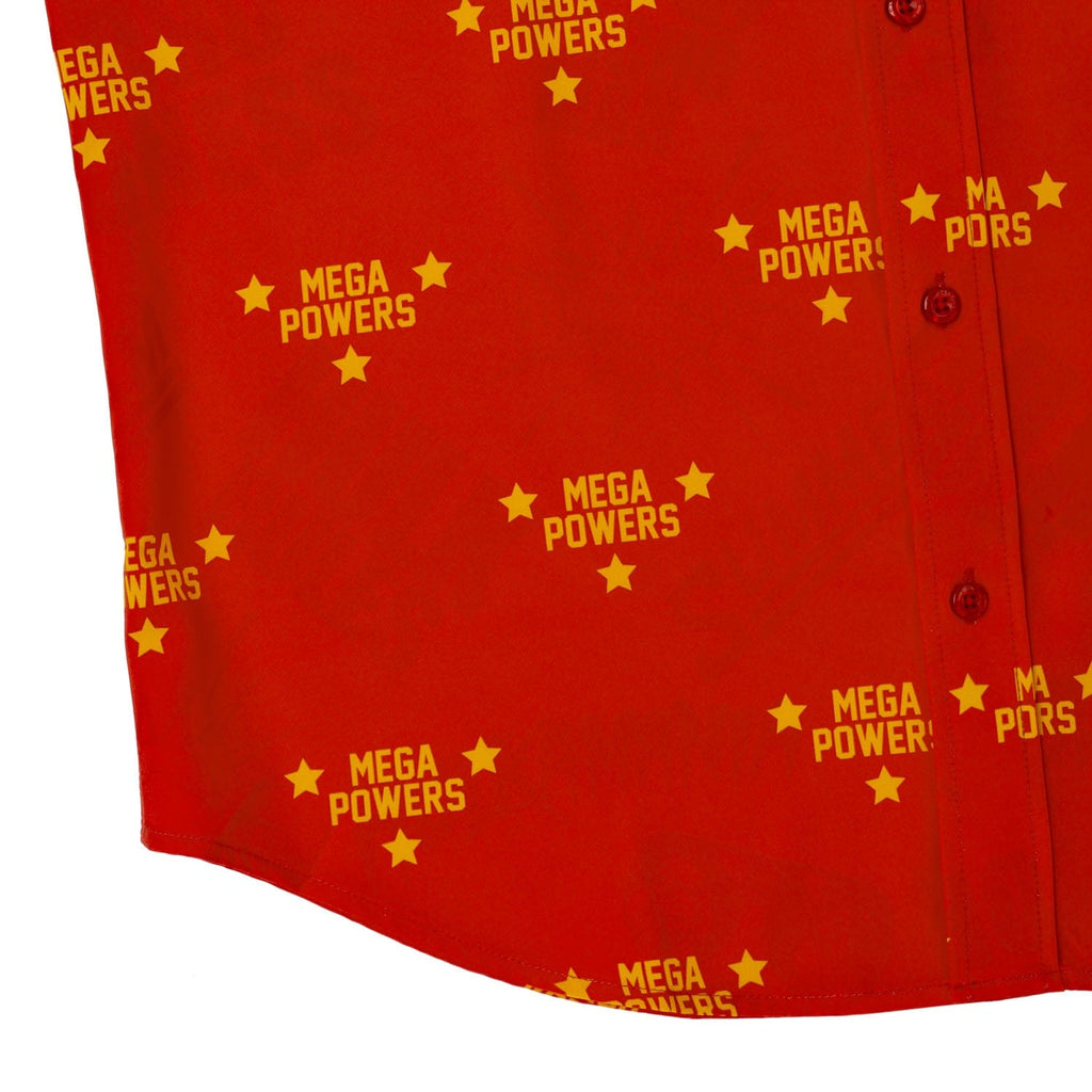 RSVLTS Mega Powers KUNUFLEX Short Sleeve Shirt in Orange — detail 5