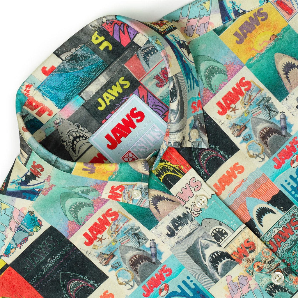 RSVLTS Great White Gallery KUNUFLEX Short Sleeve Shirt in Multicolor — detail 9