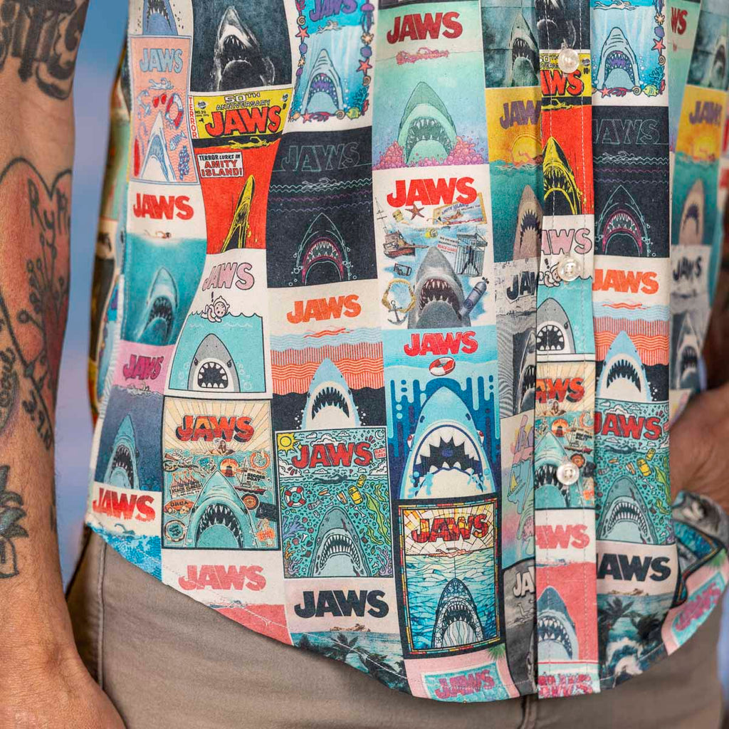 RSVLTS Great White Gallery KUNUFLEX Short Sleeve Shirt in Multicolor — detail 8