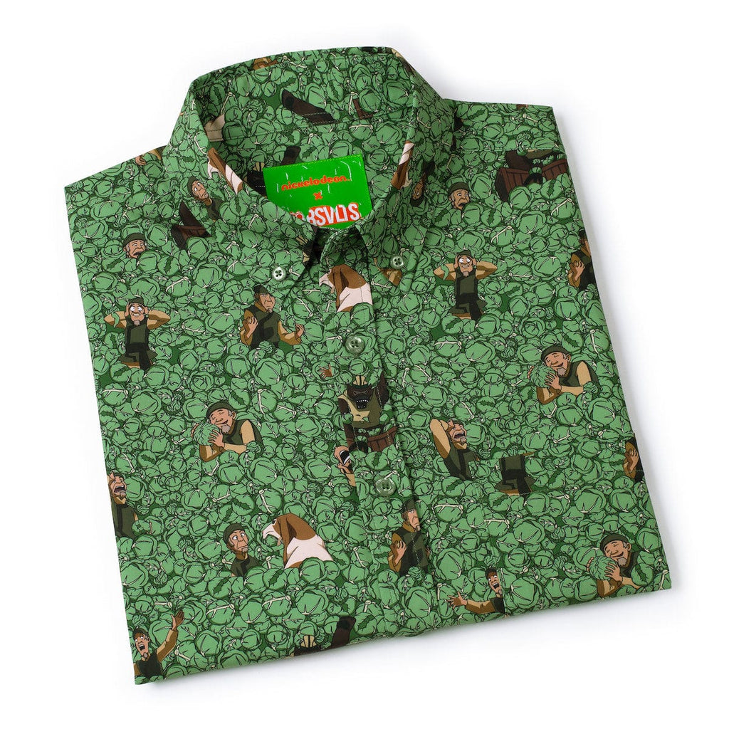 RSVLTS My Cabbages! KUNUFLEX Short Sleeve Shirt in Green — detail 12