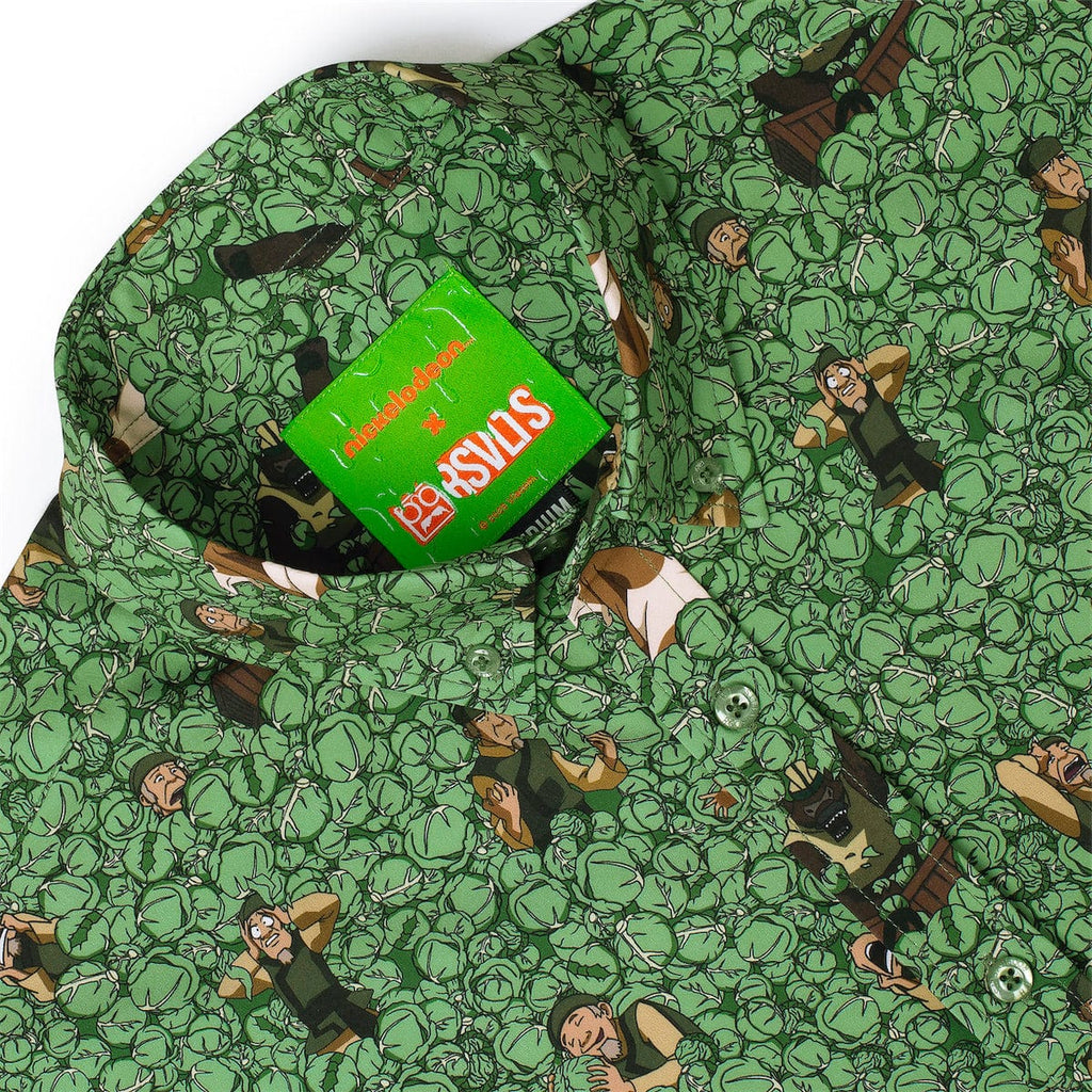 RSVLTS My Cabbages! KUNUFLEX Short Sleeve Shirt in Green — detail 10