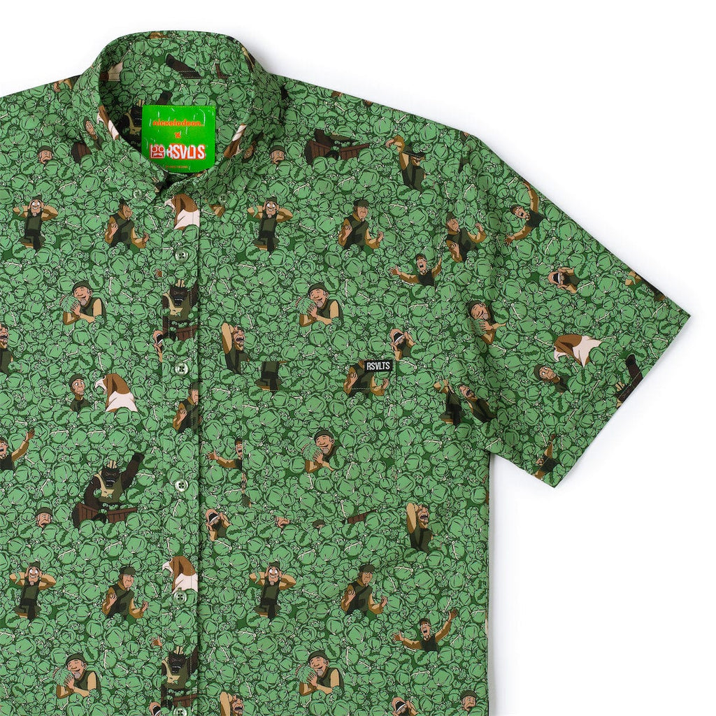 RSVLTS My Cabbages! KUNUFLEX Short Sleeve Shirt in Green — detail 5
