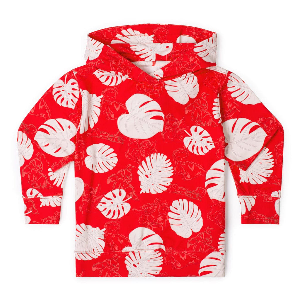 RSVLTS He Mele No Lilo Preschool Performance Hoodie in Red — front view