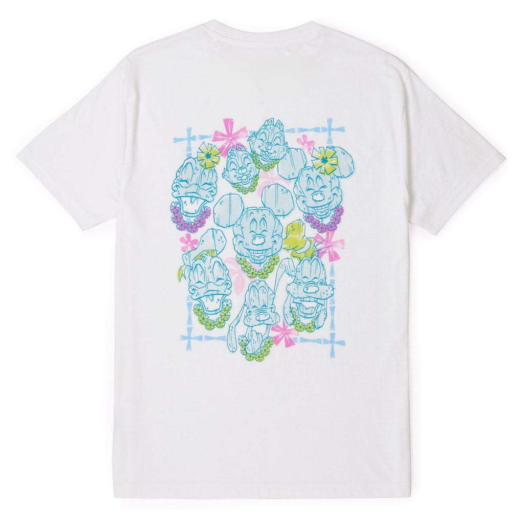 RSVLTS Island Smilin' Crewneck Tee in White — front view