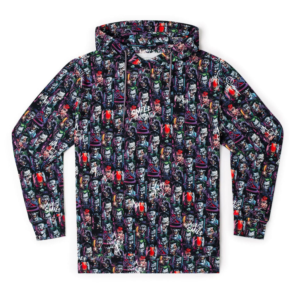 RSVLTS Last Laugh Performance Hoodie in Gray — front view