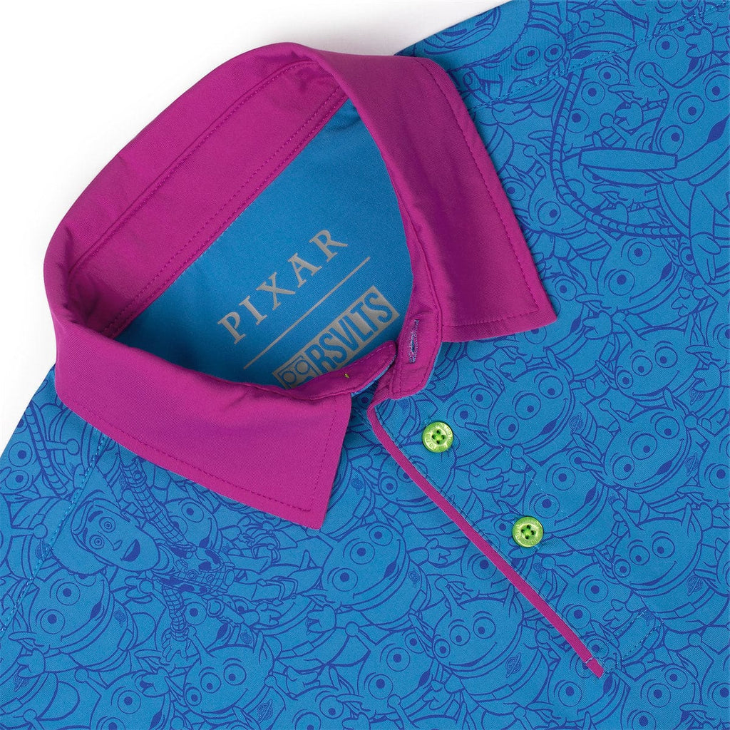 RSVLTS The Crane Escape (Blue) All-Day Polo in Blue — detail 7