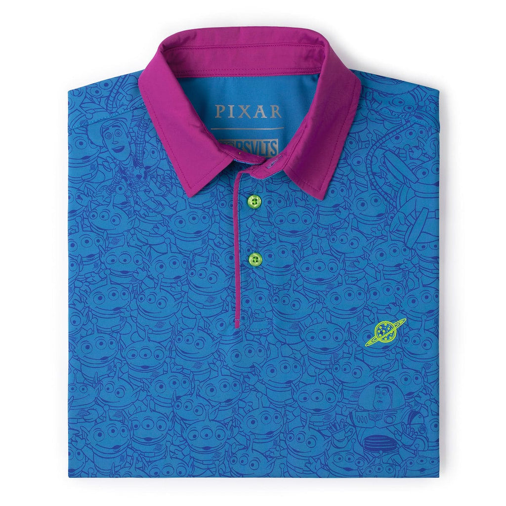 RSVLTS The Crane Escape (Blue) All-Day Polo in Blue — detail 9